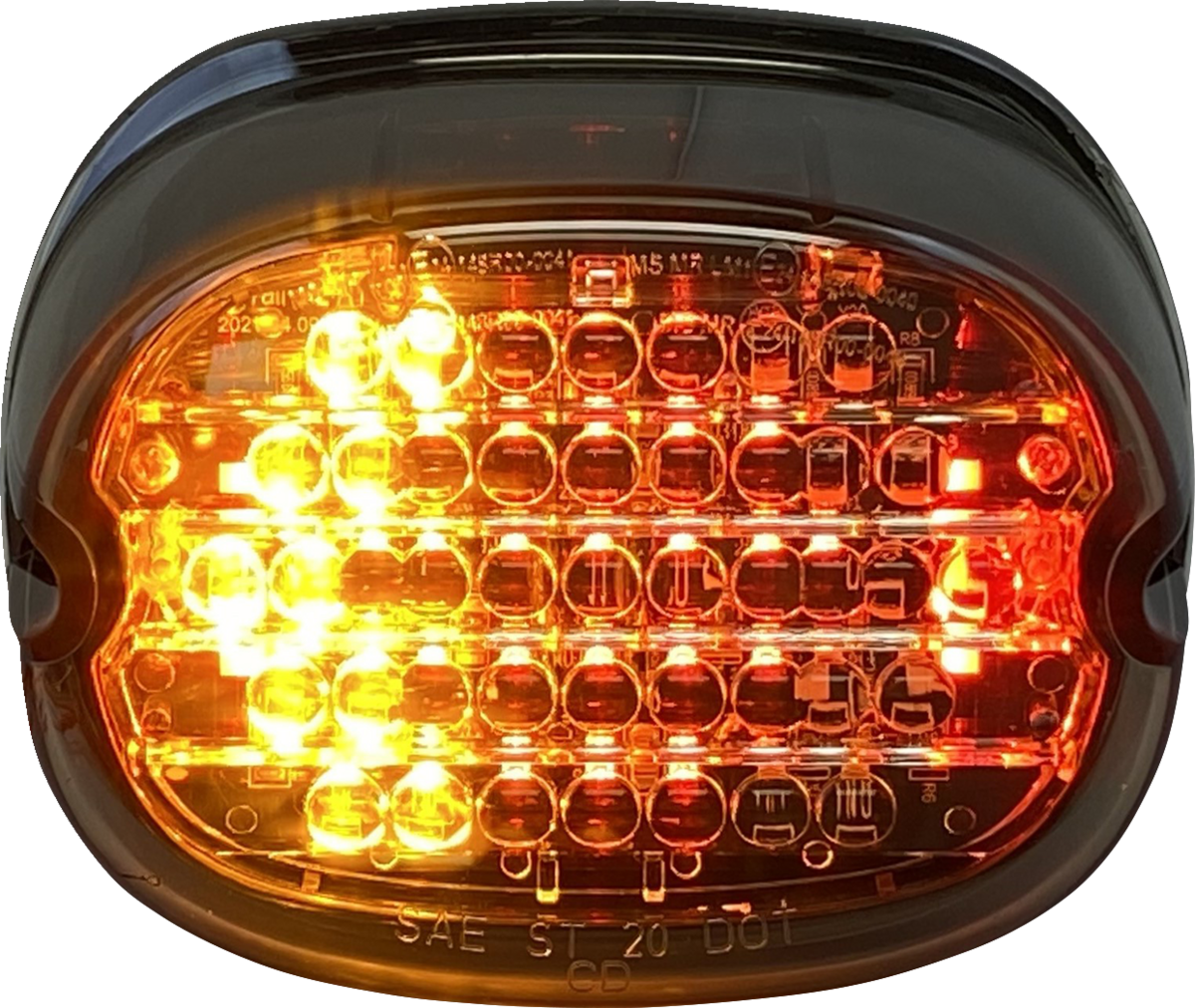 Custom Dynamics Taillight W/ Integrated Turn Signal - No Window - Smoke Lens
