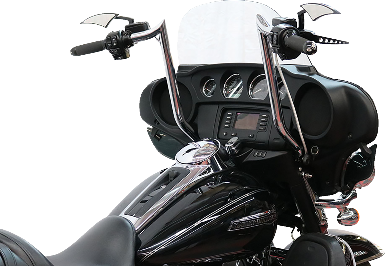 Paul Yaffe Bagger Nation Pre-Wired Handlebar - Monkey Bar - 16" - Chrome
