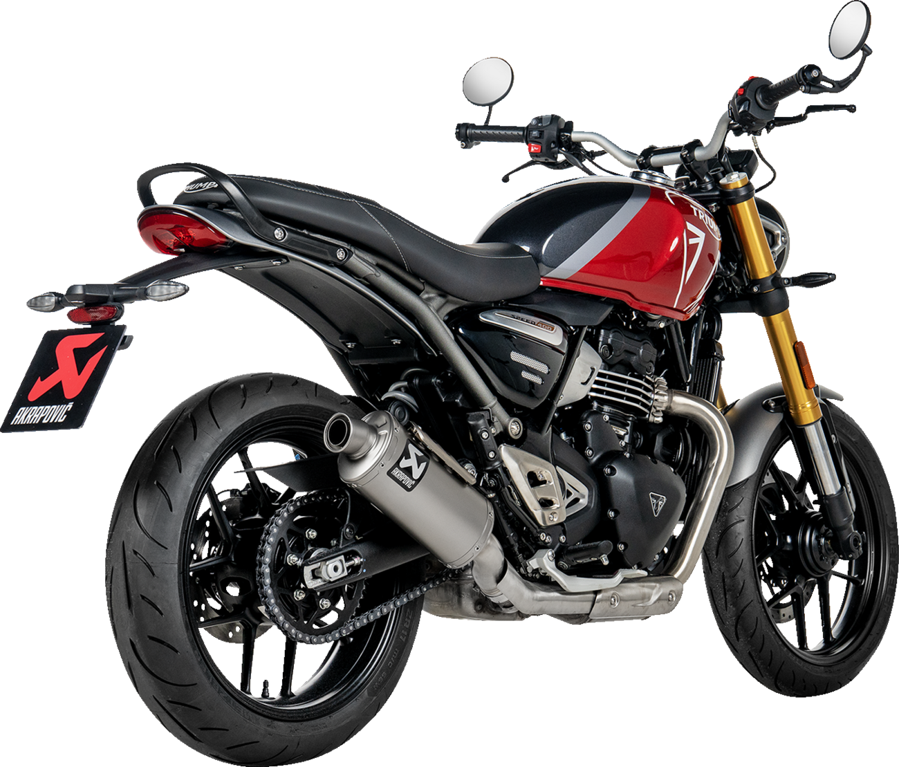 Akrapovic Slip-On Line Muffler - Titanium - Speed/Scrambler 400