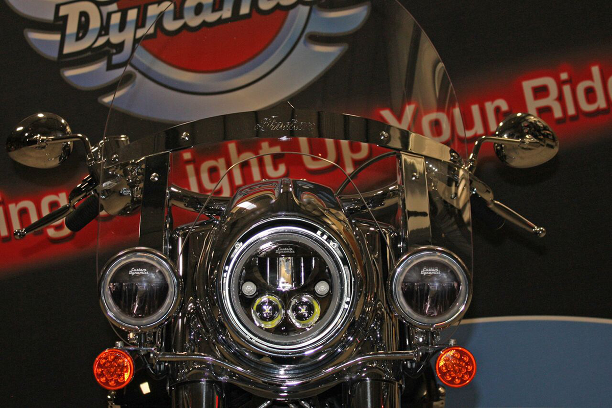Custom Dynamics 7" TruBEAM® Headlamp - Black - Chieftain