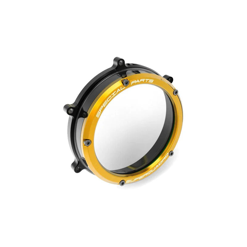 Ducabike DBK Clear Clutch Cover For Ducati Panigale V2 - Black/Gold