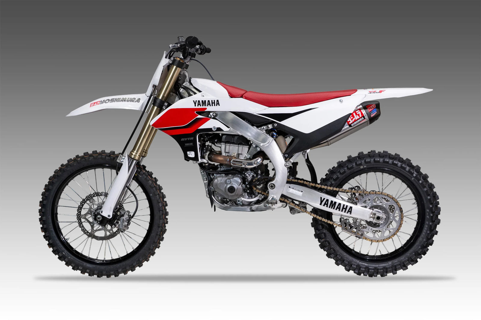 Yoshimura YZ450F 2026 RS-12 Stainless Slip-On Exhaust, W/ Aluminum Muffler