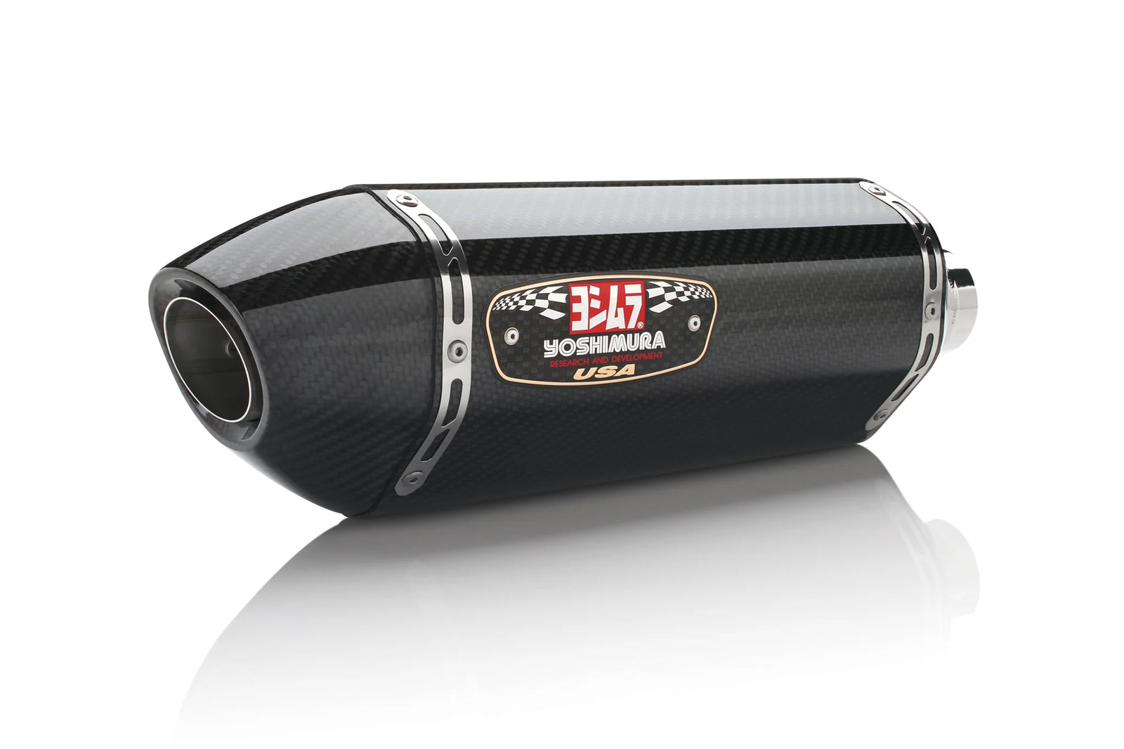Yoshimura Z1000 14-16 R-77 Stainless Slip-On Exhaust, W/ Carbon Fiber Mufflers