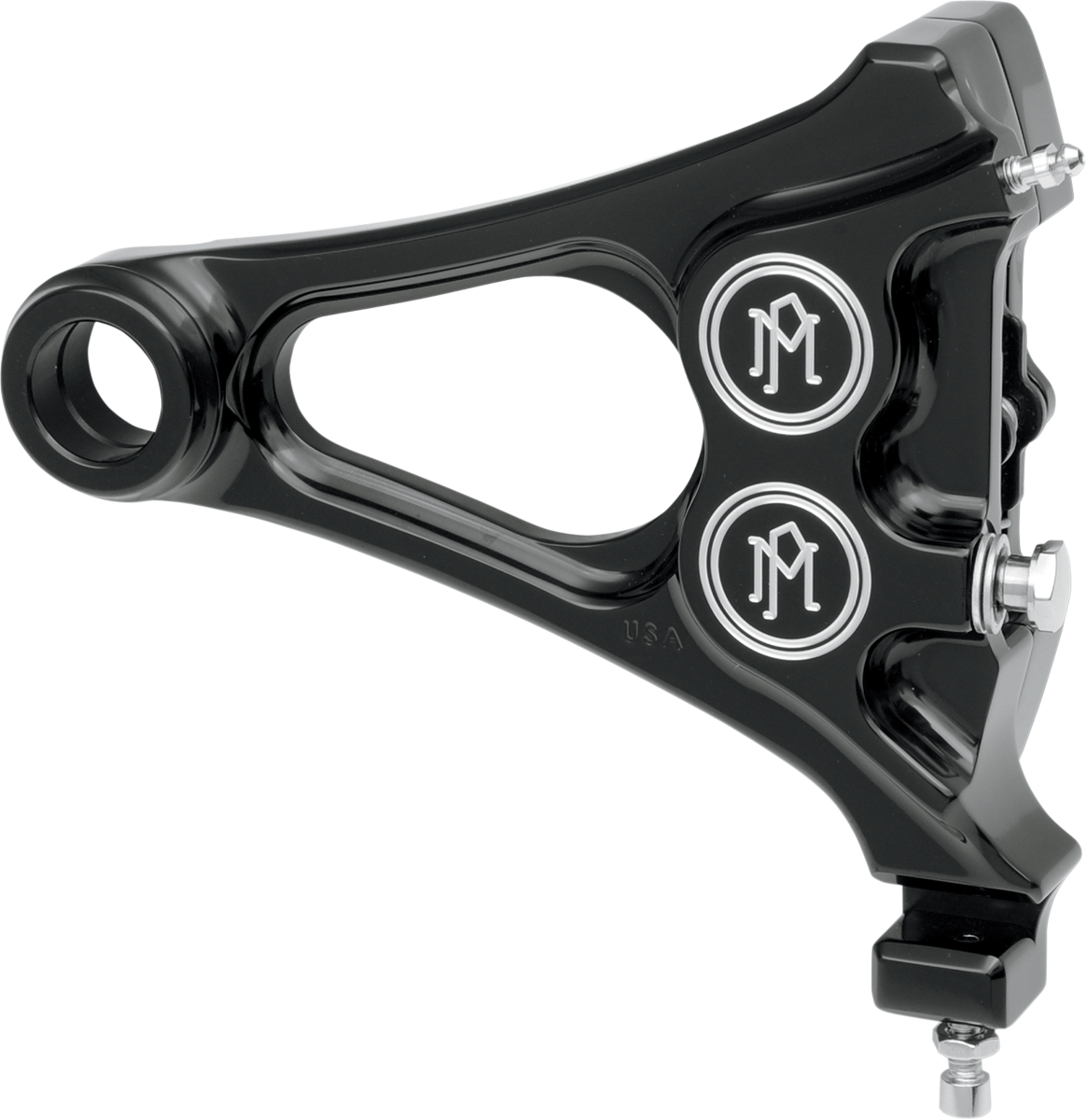 Performance Machine (PM) 4-Piston Caliper - Rear - Contrast Cut™ 08-17 Softail