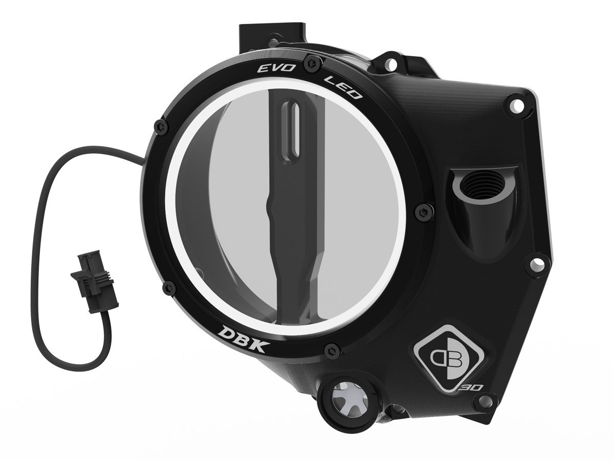 Ducabike DBK Ccdvl14 KTM 990 Evo LED Clear Clutch Cover - BLACK-BLACK