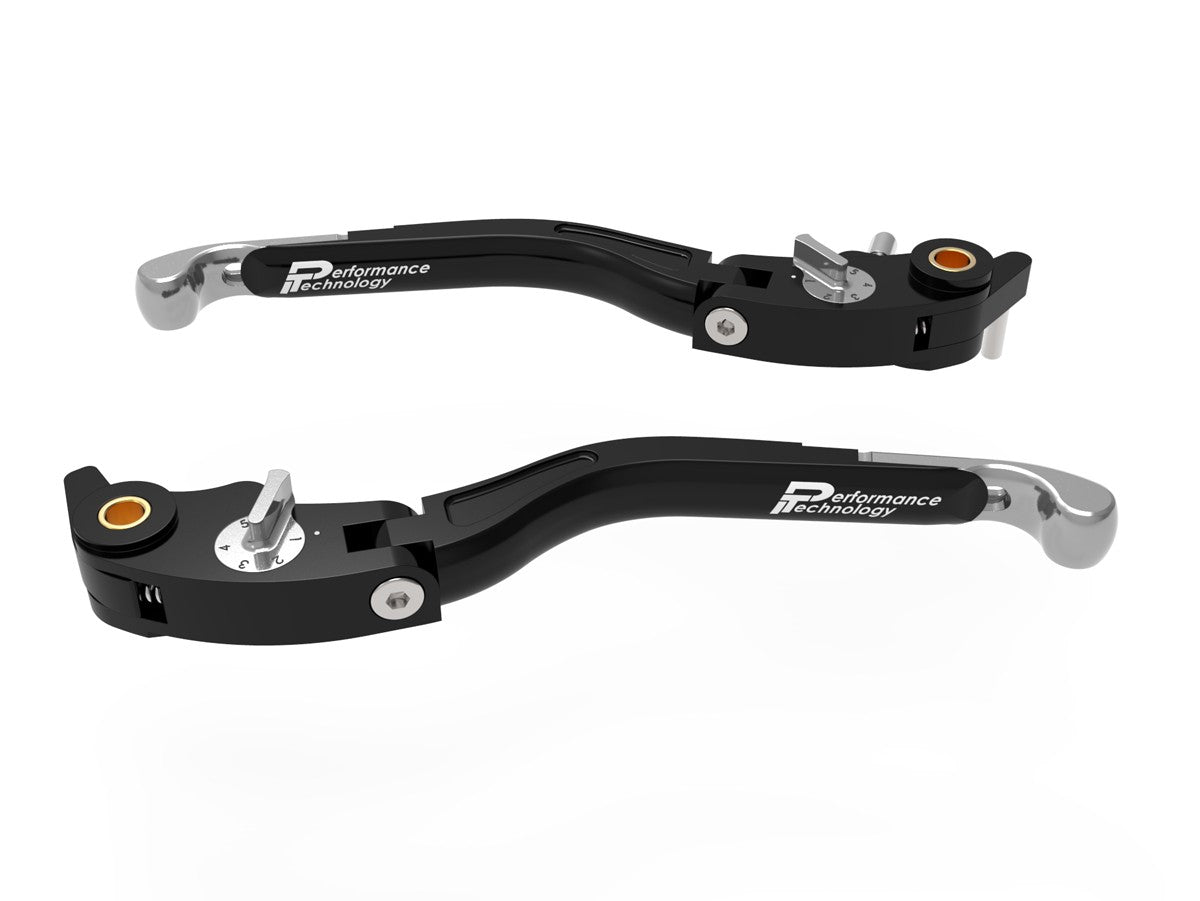 Ducabike DBK LEA17 Brake / Clutch Adjustable Levers Eco GP 2 - BLACK-SILVER