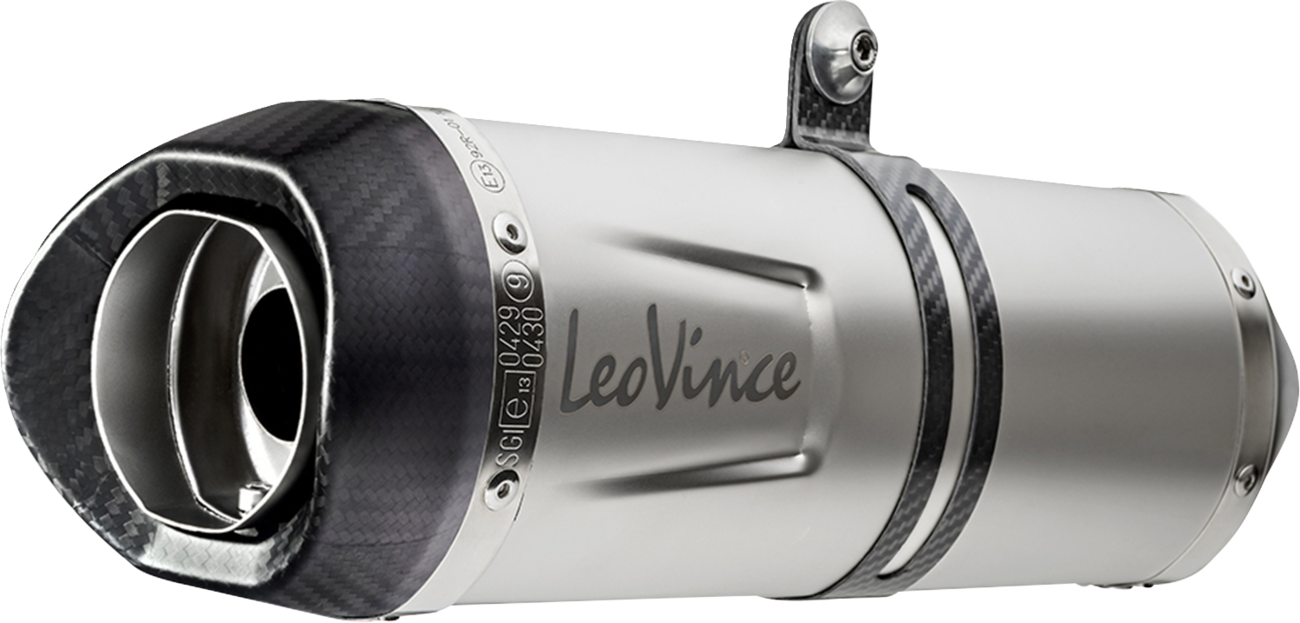 LeoVince LV One Evo Slip-On Muffler - Stainless Steel - Street Triple 765