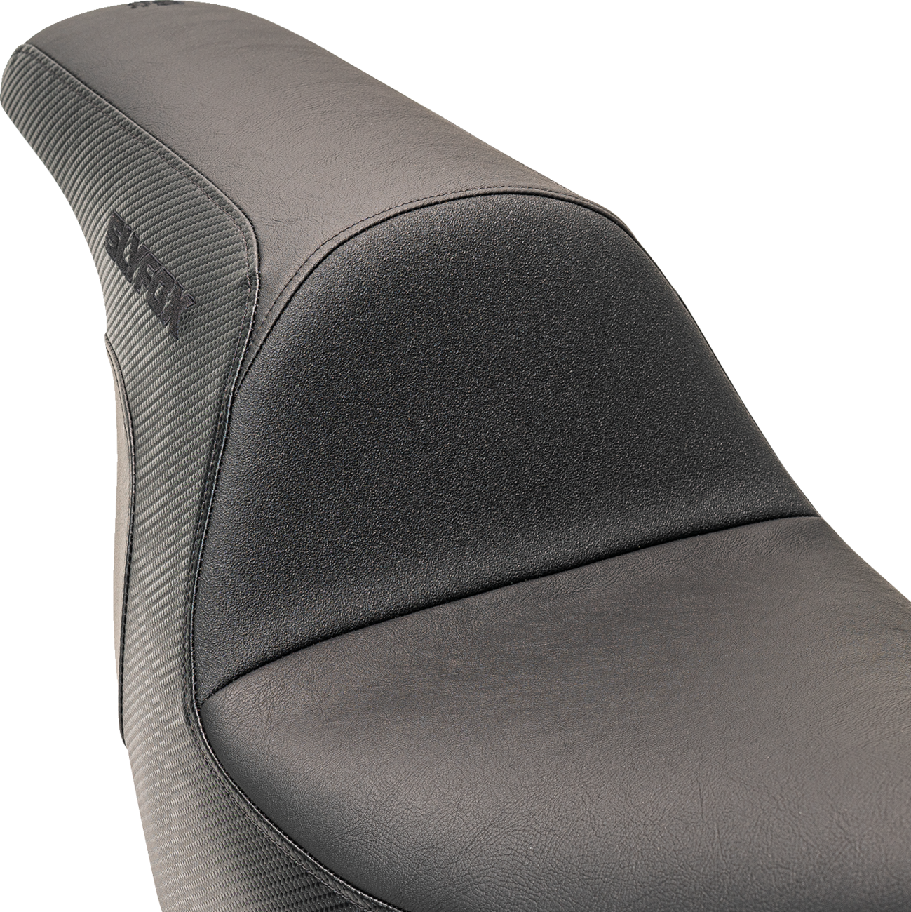 Slyfox Lowrider Drifter Seat - Black Logo - Smooth Vinyl - Carbon Fiber - FXLR/FLSB '18-'24