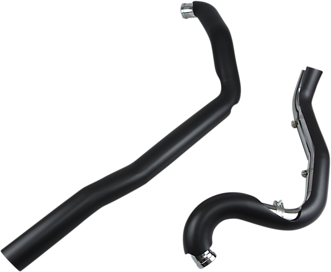 Cobra True Dual Headpipes - Black - '07-'08 FL