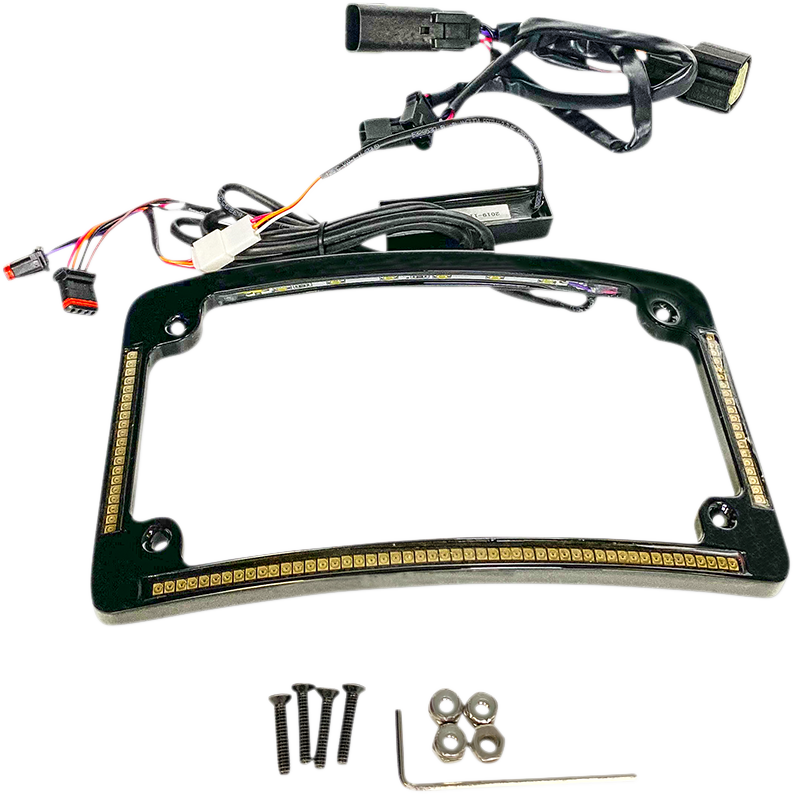 Custom Dynamics Radius License Plate Frame - Black