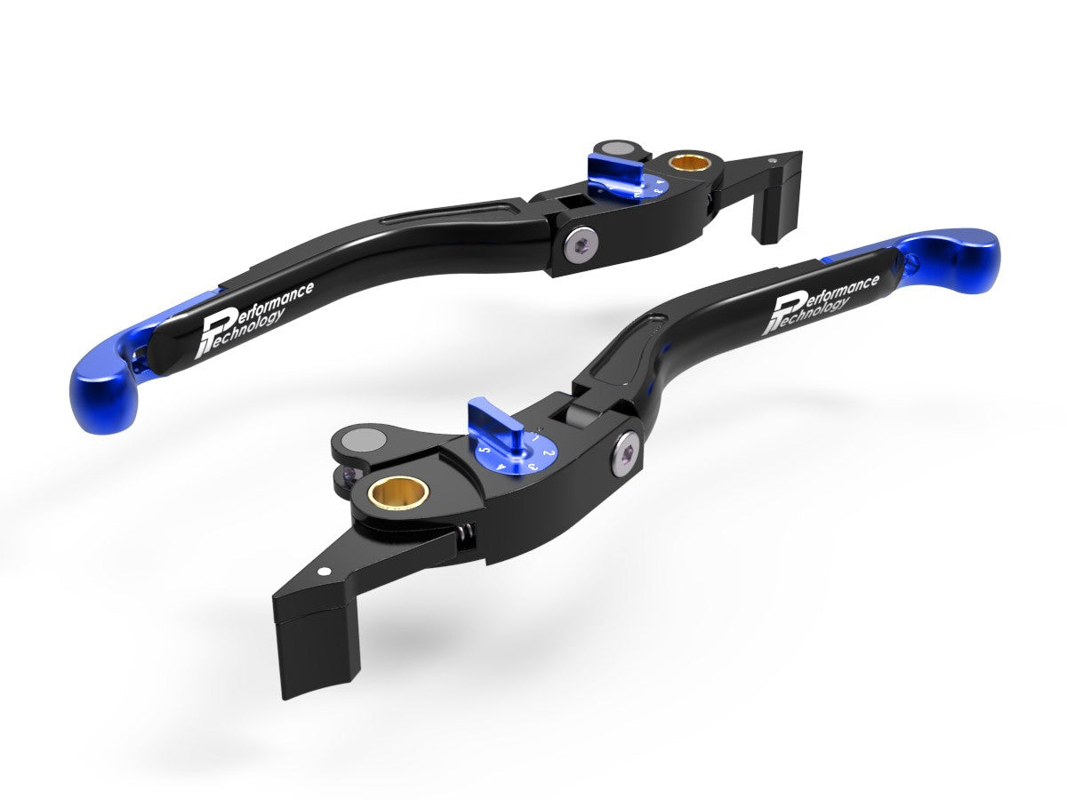 Ducabike DBK LEA07 Brake / Clutch Adjustable Levers Eco GP 2 - BLACK-BLUE