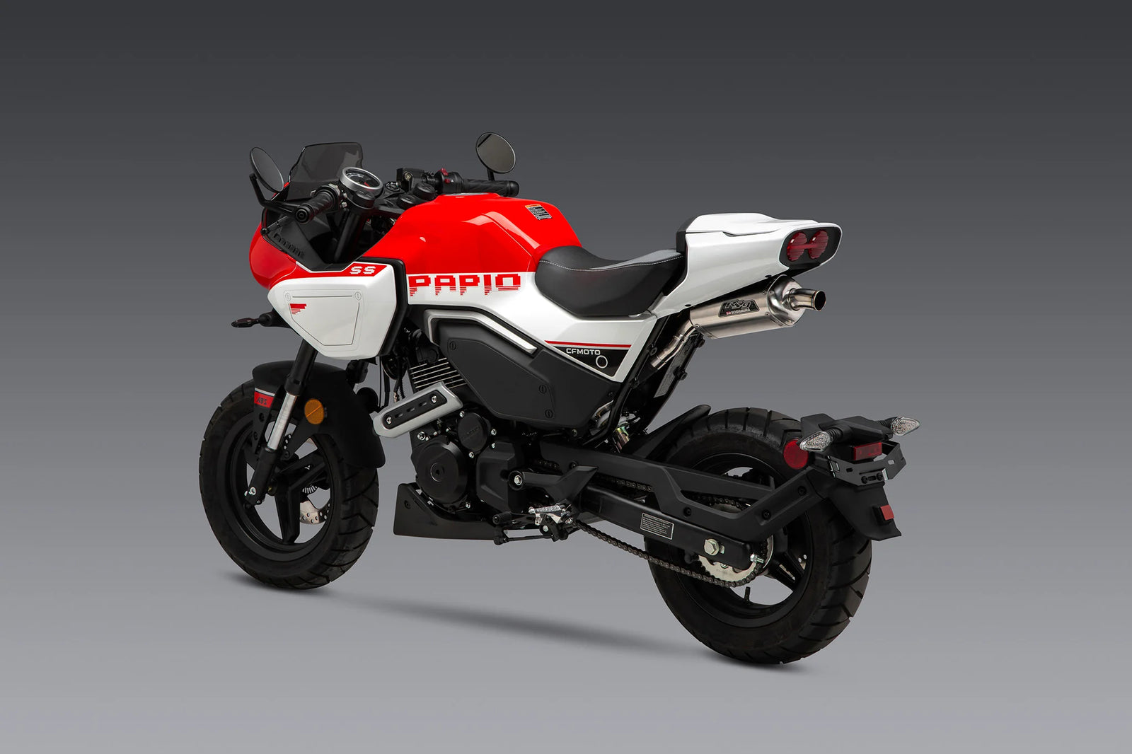 Yoshimura PAPIO SS/CL 24-25 RS-9 Stainless Slip-On Exhaust, W/ Aluminum Muffler