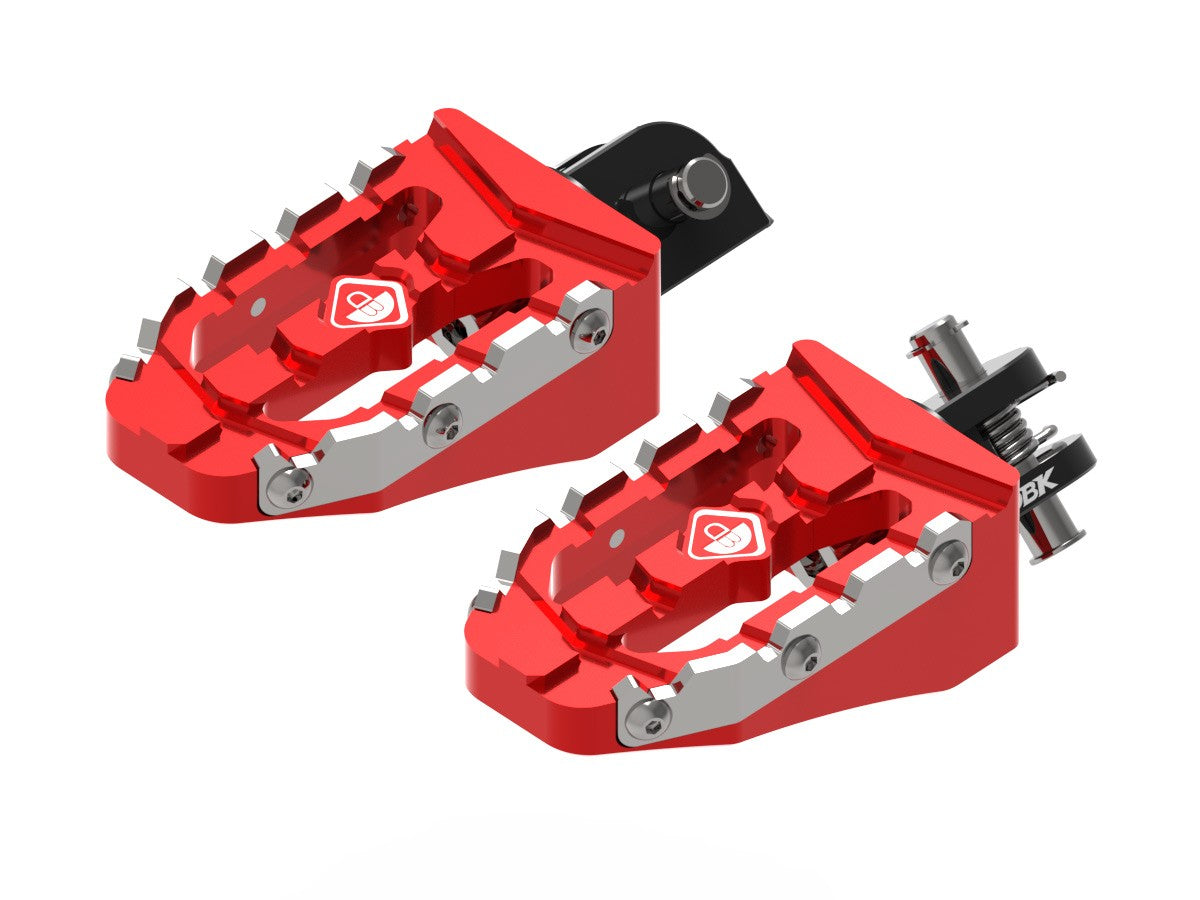 Ducabike DBK PPDV12 DUCATI OFF-ROAD PILOT FOOTPEGS KIT (PIN Ø8mm.) - RED