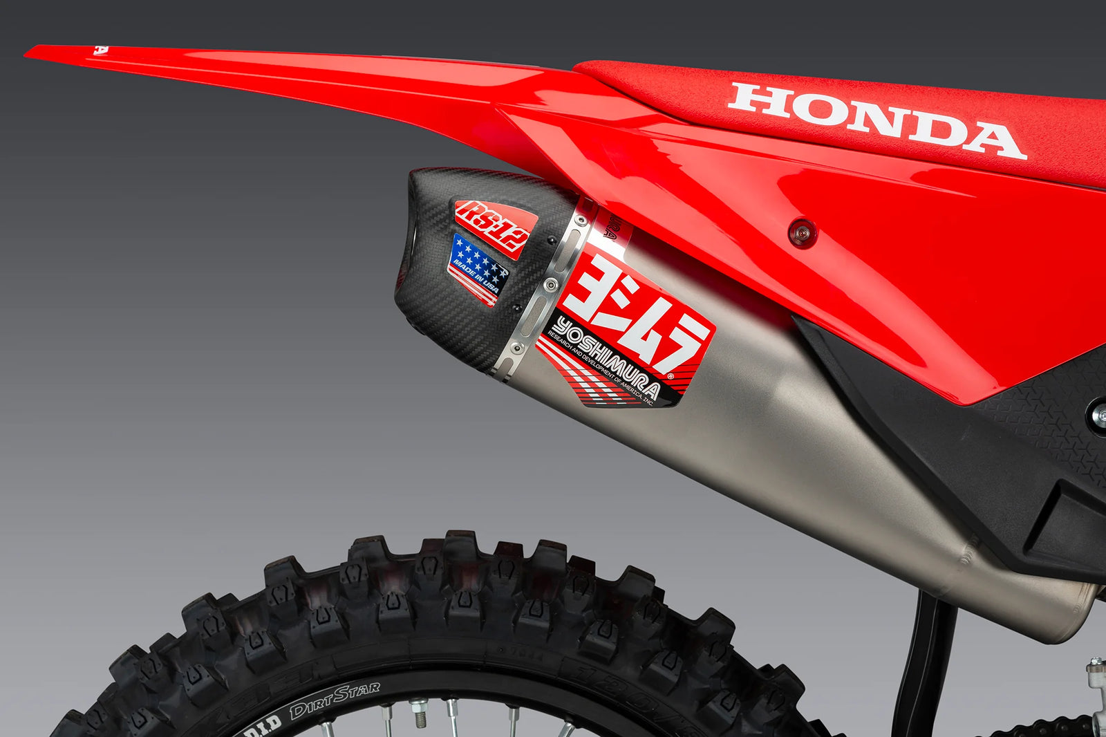 Yoshimura CRF450R/RX 25-26 RS-12 Titanium Full Exhaust, W/ Titanium Muffler