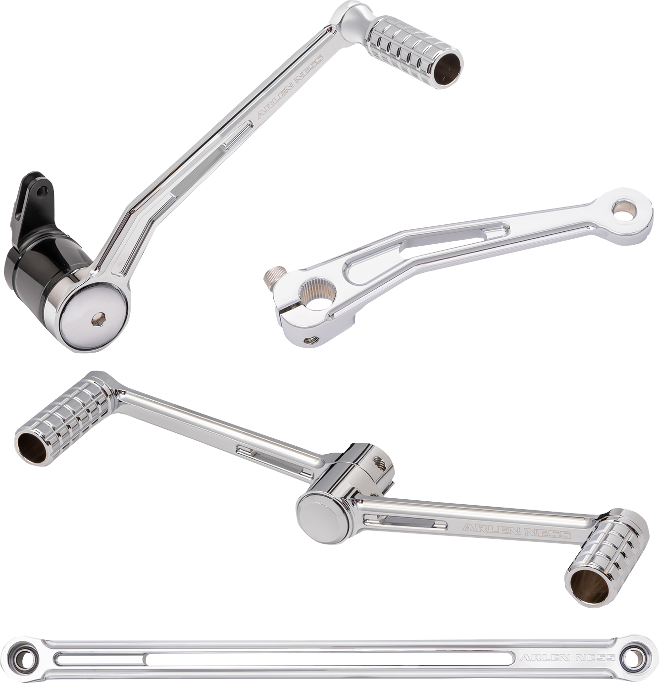 Arlen NESS SpeedLiner Foot Control Kit W/ Heel/Toe Shifter - Chrome