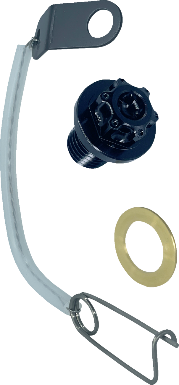 PSR Magnetic Drain Plug - M12 X 1.50 X 15 MM - Black - Honda | Kawasaki | KTM | Yamaha