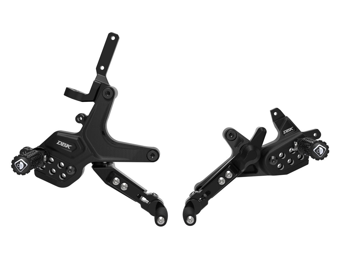 Ducabike DBK Adjustable Rearsets Ducati Streetfighter V2 2025 - BLACK-BLACK