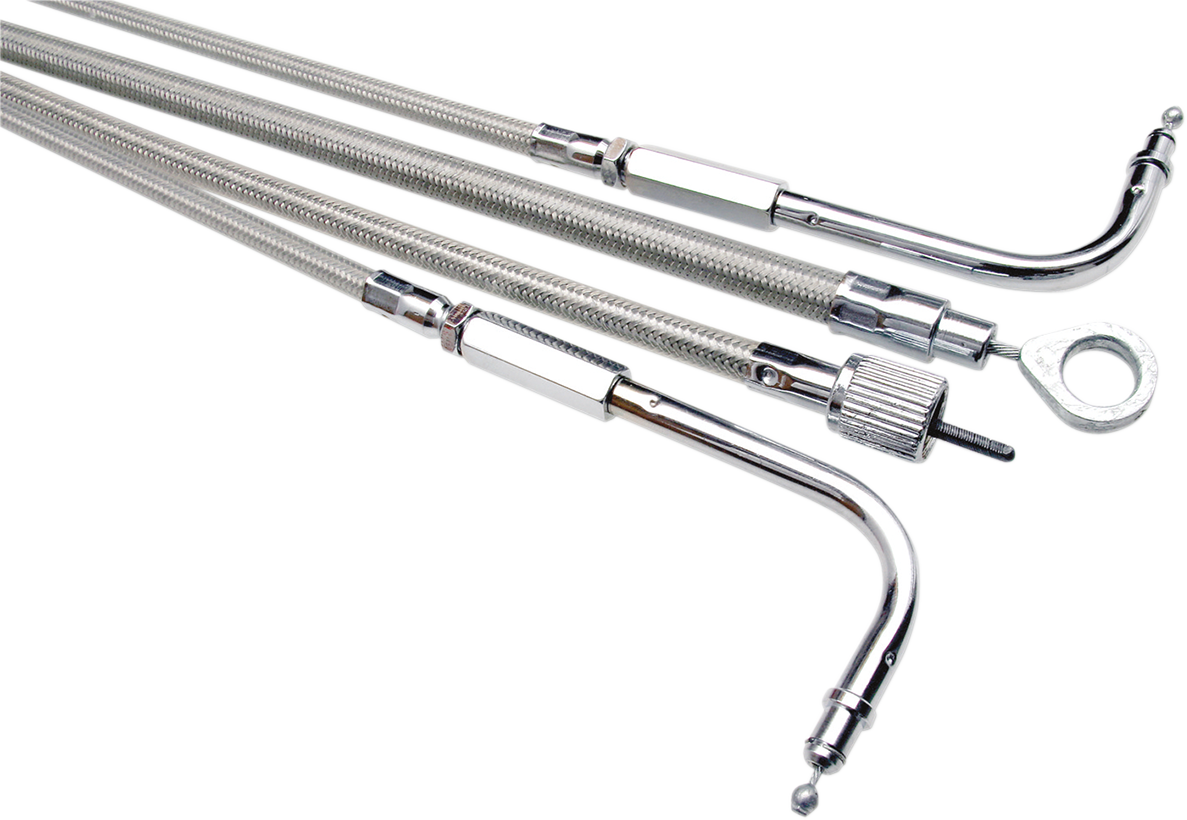 Motion Pro Armor Coat Braided Stainless Steel Speedometer Cable For Harley-Davidson - 35"