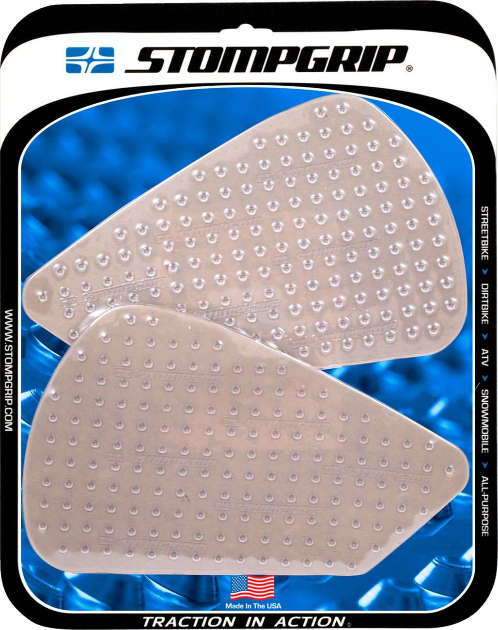 StompGrip Tank Grips - Volcano - Clear - BMW - R '17-'23