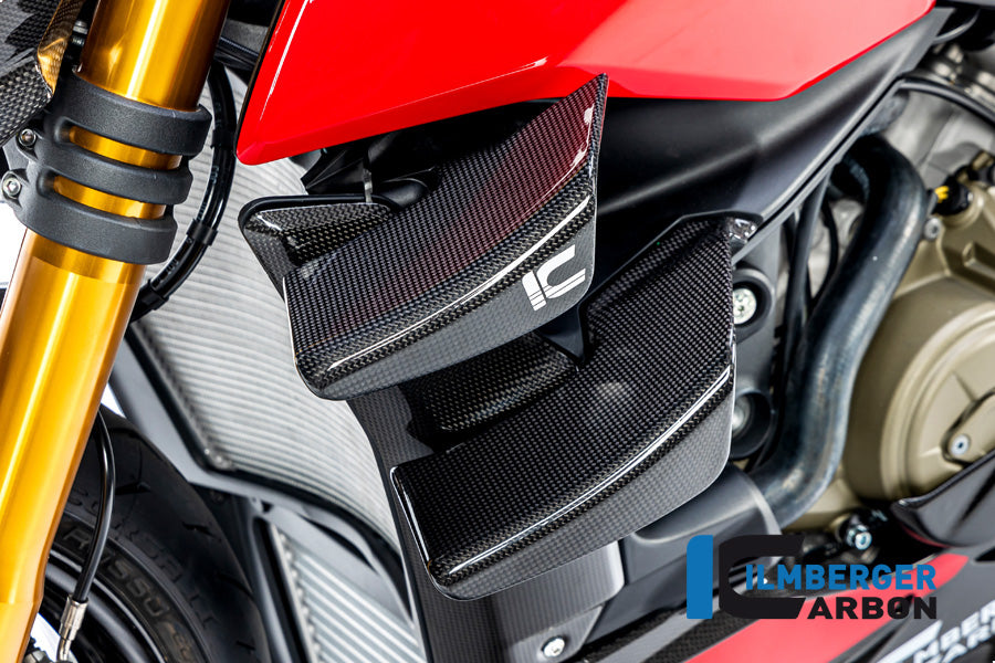 Ilmberger Carbon Fairing Side Winglet Kit Left V4 Ducati Streetfighter - Gloss