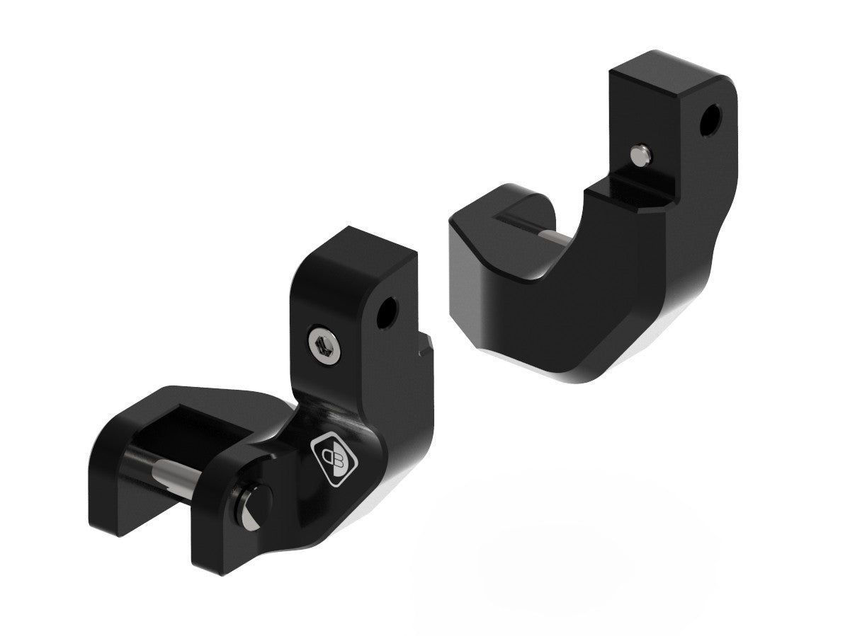 Ducabike DBK PAP04 Moto Guzzi Passenger Footpeg Comfort Kit - Black
