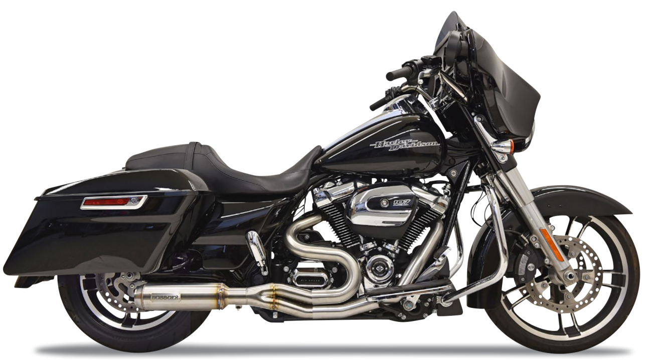 Bassani Xhaust 2-Into-1 Mid-Length Super Bike Exhaust System - Stainless Steel
