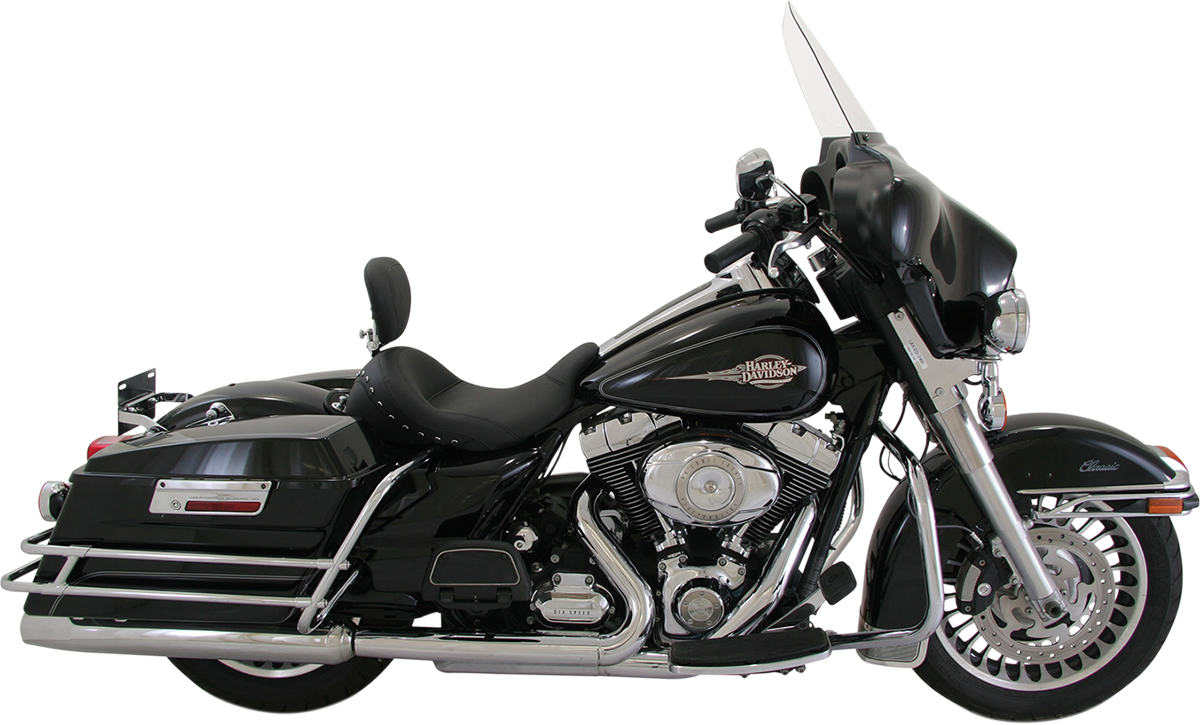 Mustang Lowdown Vintage Seat - Driver Backrest - Chrome Studded - FL '97-'25