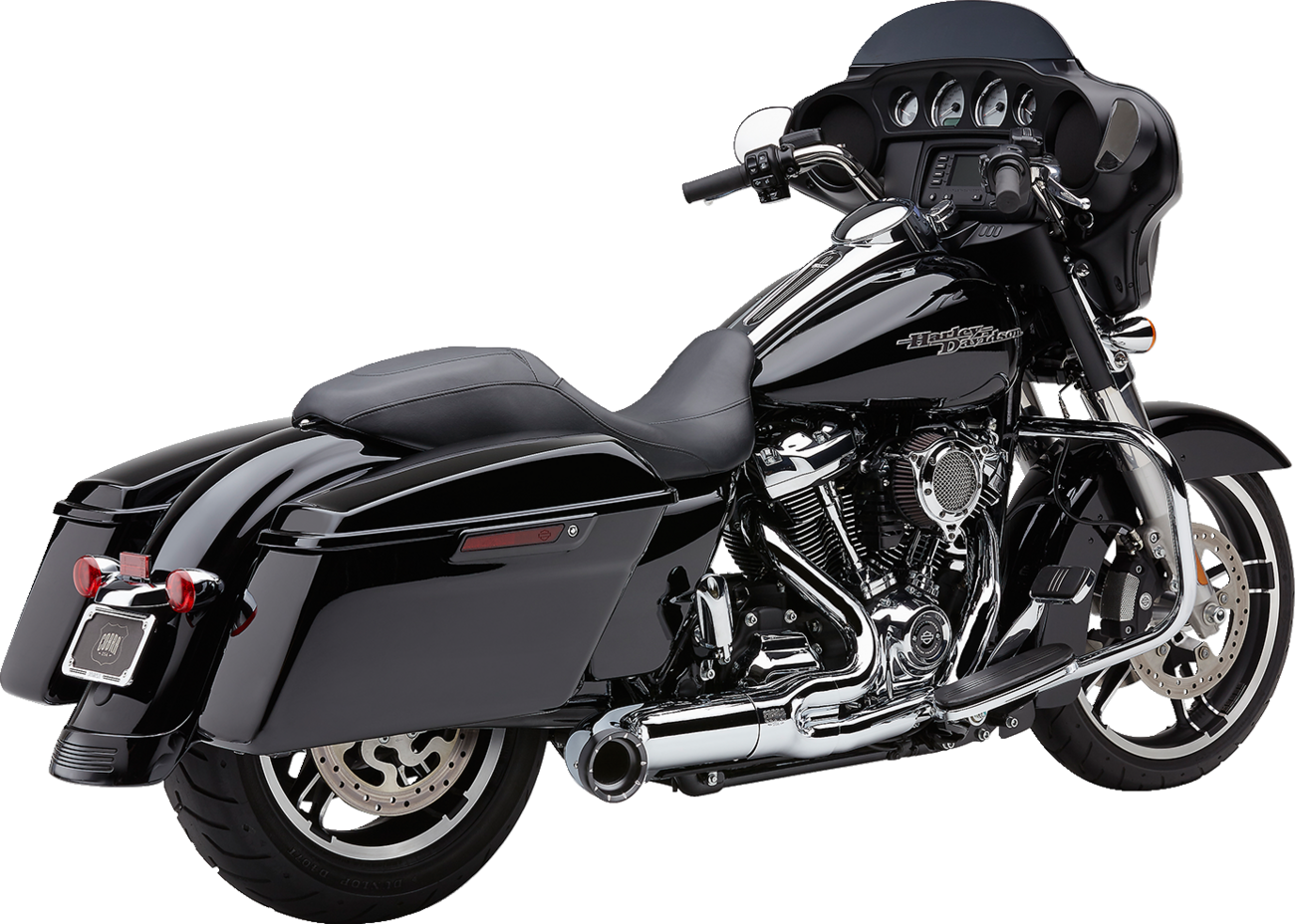 Cobra Turn Out 2-Into-1 Exhaust System - Chrome