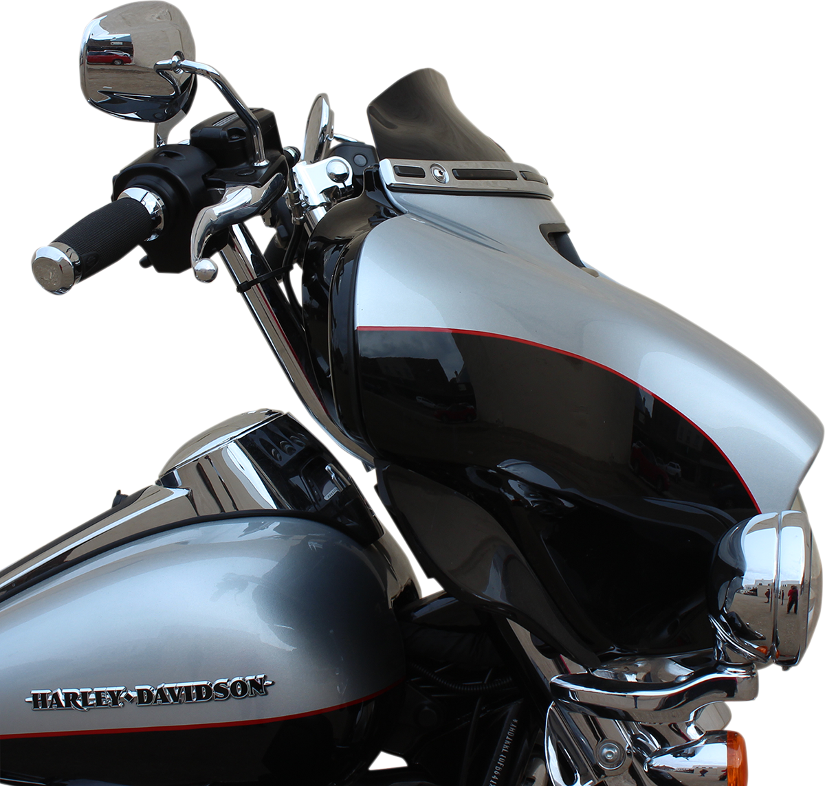 Klock Werks Flare® Windshield - 4" - Black - '14-'25 FLH