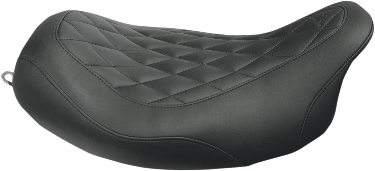 Mustang Seat - Wide Tripper™ Solo - Without Backrest - Diamond - Black - FL '08-'25