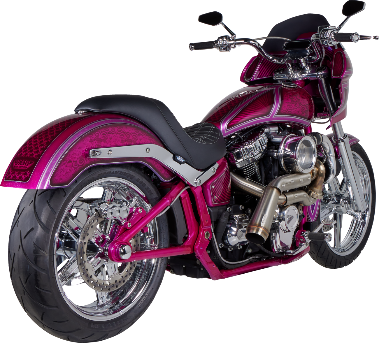 Kodlin USA Gas Tank - Stretched - M8 Softail