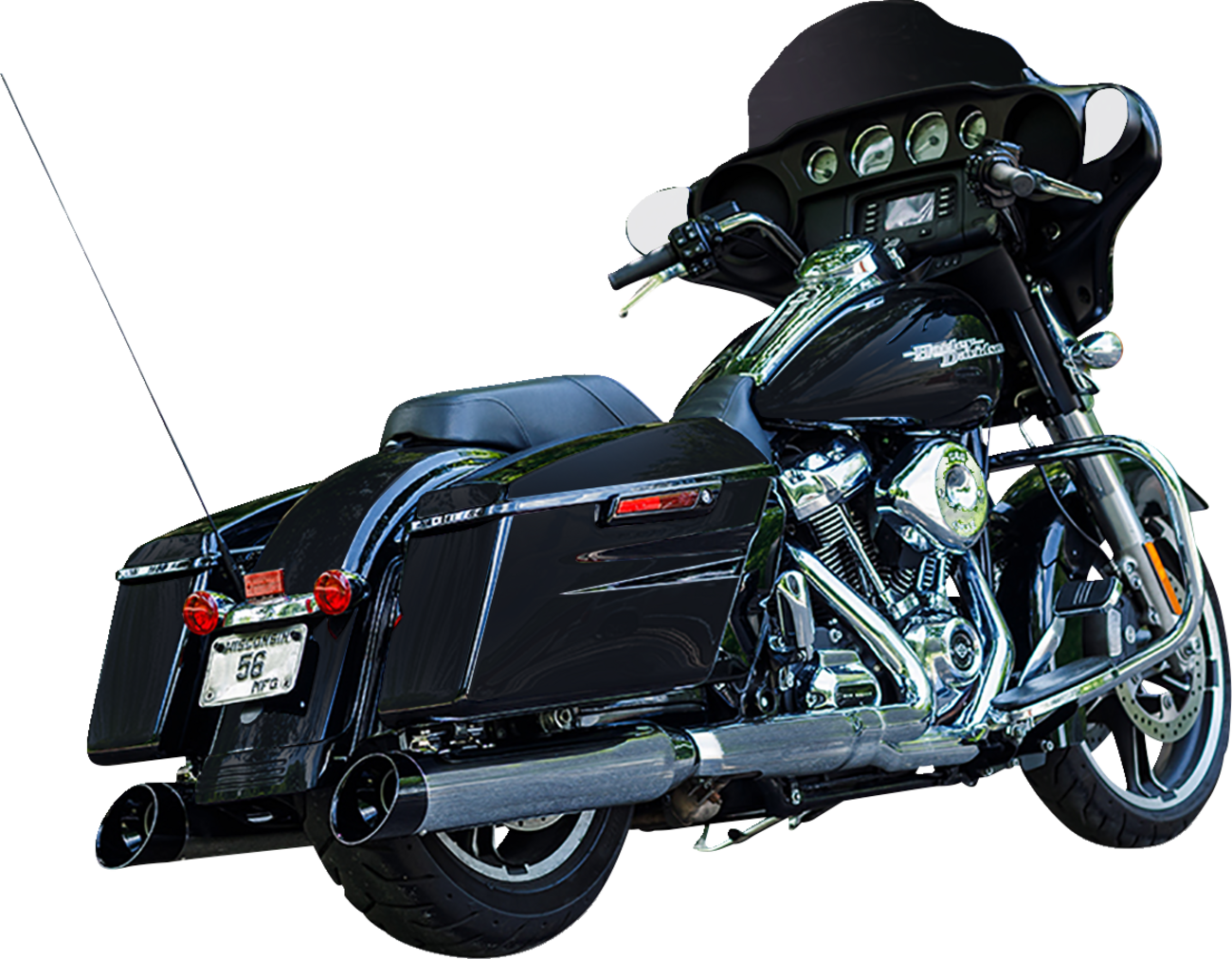 S&S Cycle 4-1/2" Chrome MK45 Cutlass Performance Mufflers