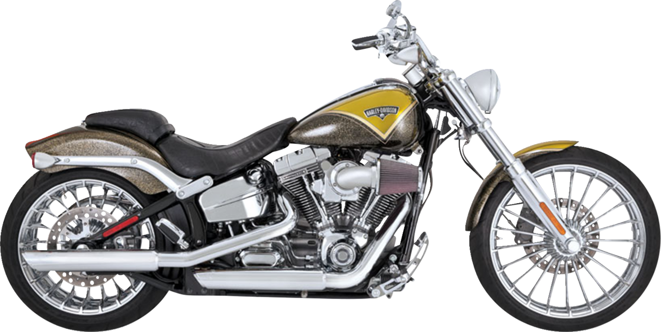 Vance & Hines 3" Twin Slash Slip-On Muffler - Chrome
