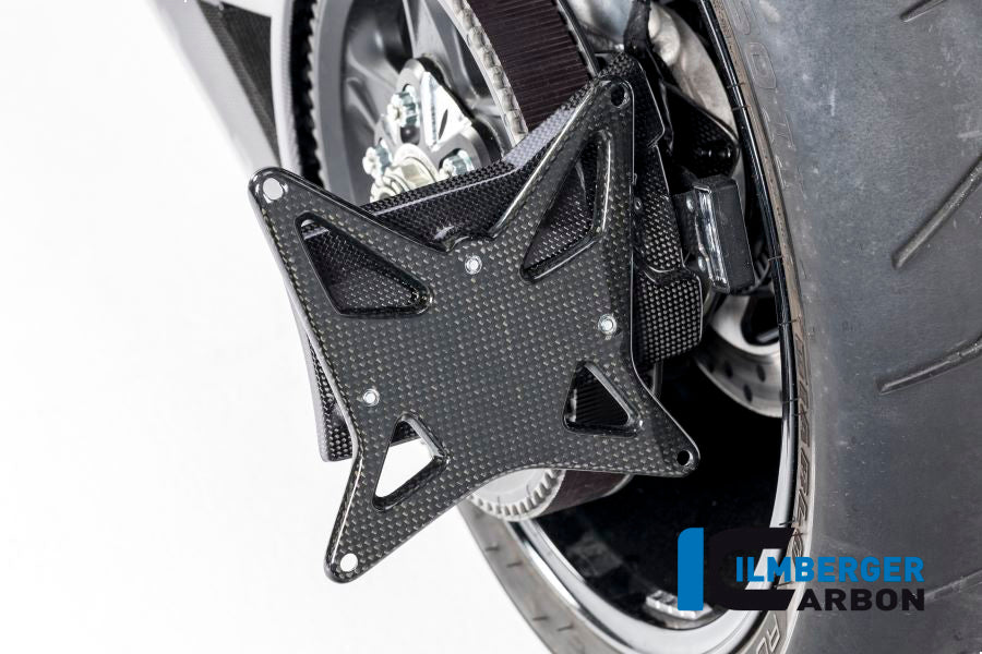 Ilmberger Carbon License Plate Holder Withbelt Guard Ducati XDiavel 2016 / Diavel 1260 - Gloss
