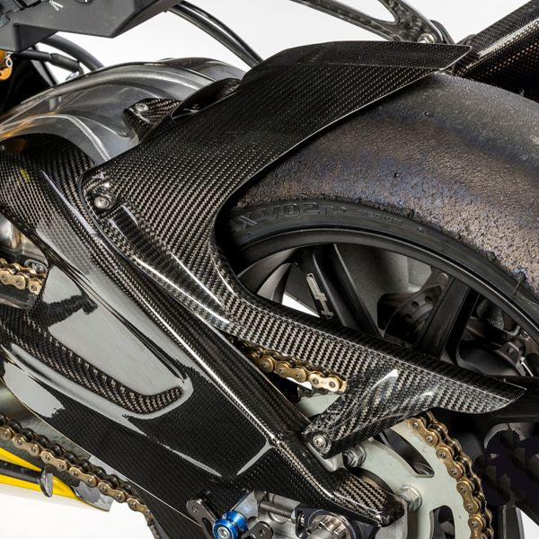 Ilmberger Carbon Fiber Rear Hugger With Chain Guard For BMW S1000RR HP4 2009-2018