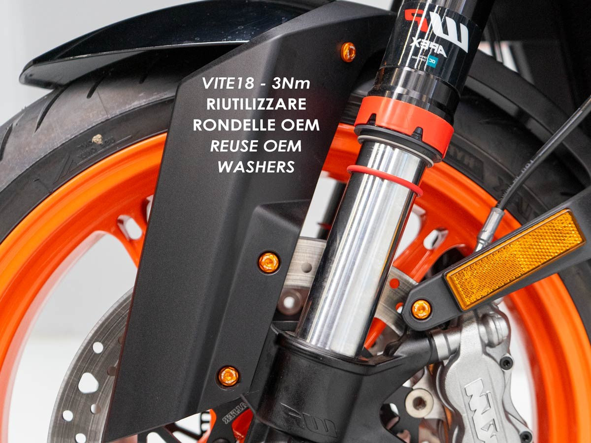 Ducabike DBK KVT73 KTM 990 Duke Front Fender Screws Kit