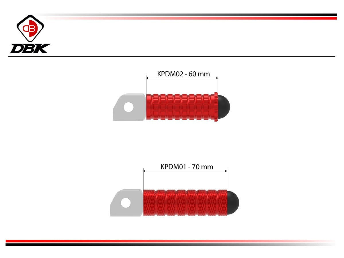 Ducabike DBK KPDM01 Sport Footpegs