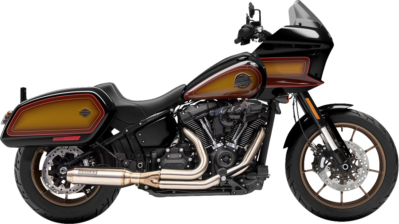 Bassani Xhaust 2-Into-1 Stainless Exhaust System With 4" Super Bike Muffler