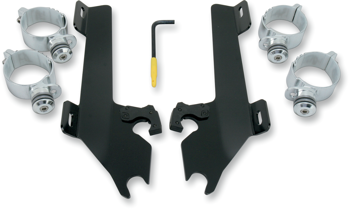 Memphis Shades Batwing Trigger Lock Mounting Kit - Kingpin - Black