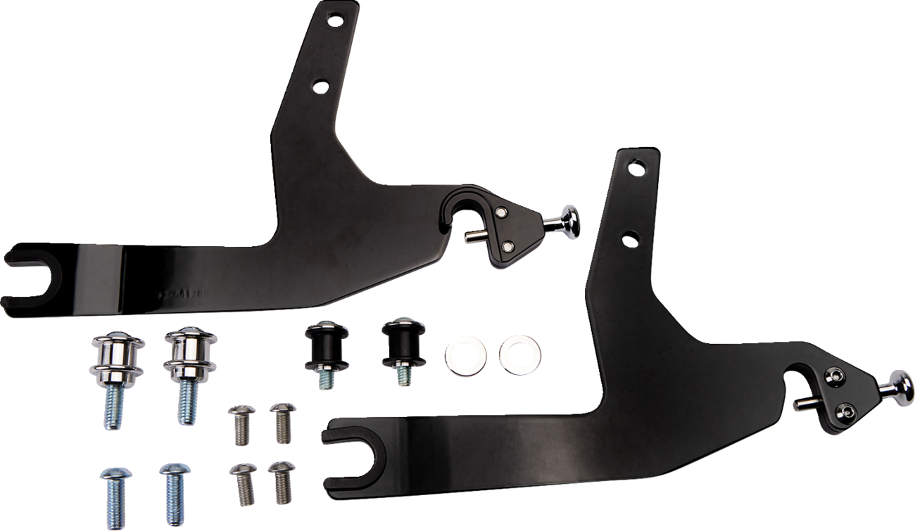 Cobra Backrest Kit - 14" - Black - Softail