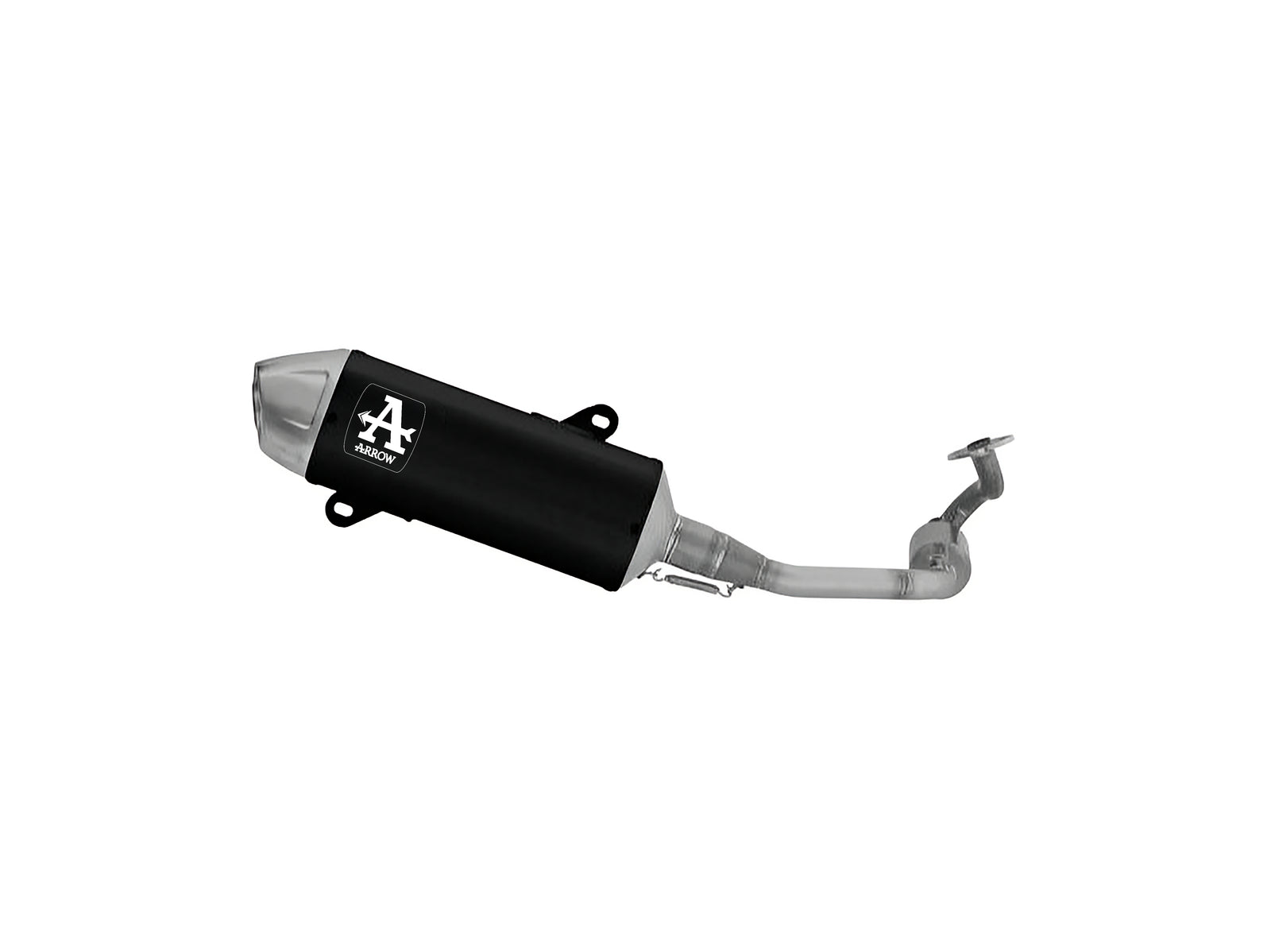 Arrow 53552AN Homologated Full System With Urban Aluminium Dark Slip On With Steel End Cap