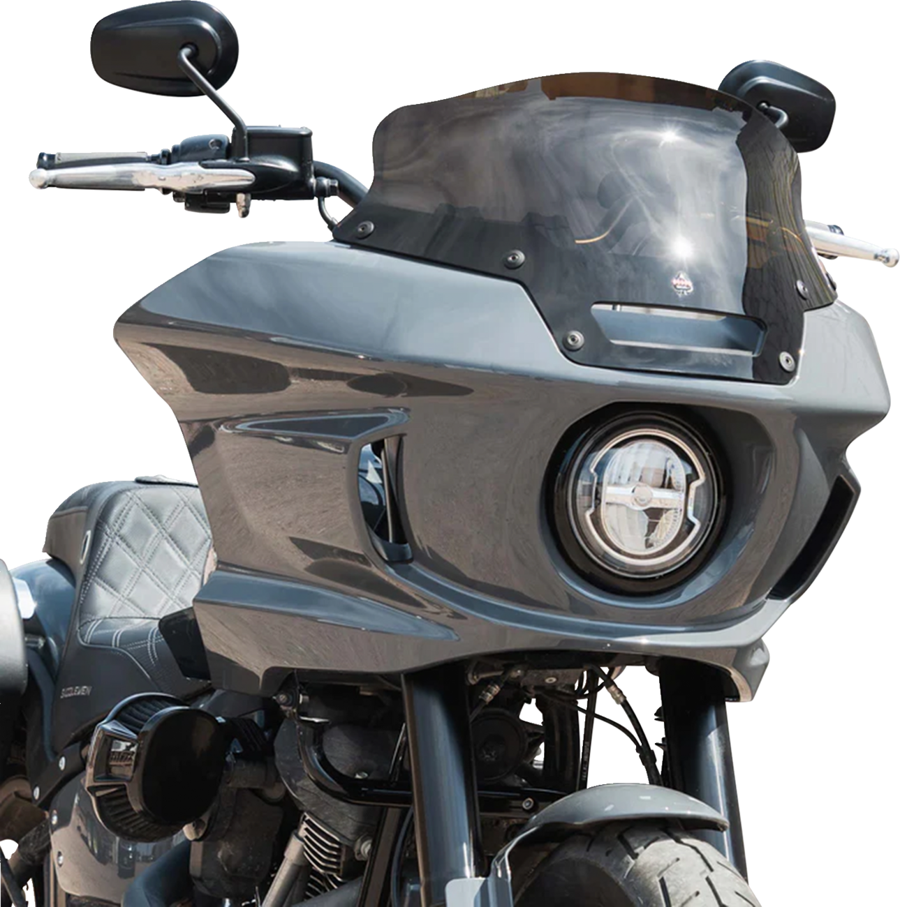 Klock Werks Kolor Flare® Windshield - 6" - Bronze - '22-'25 FXLRST
