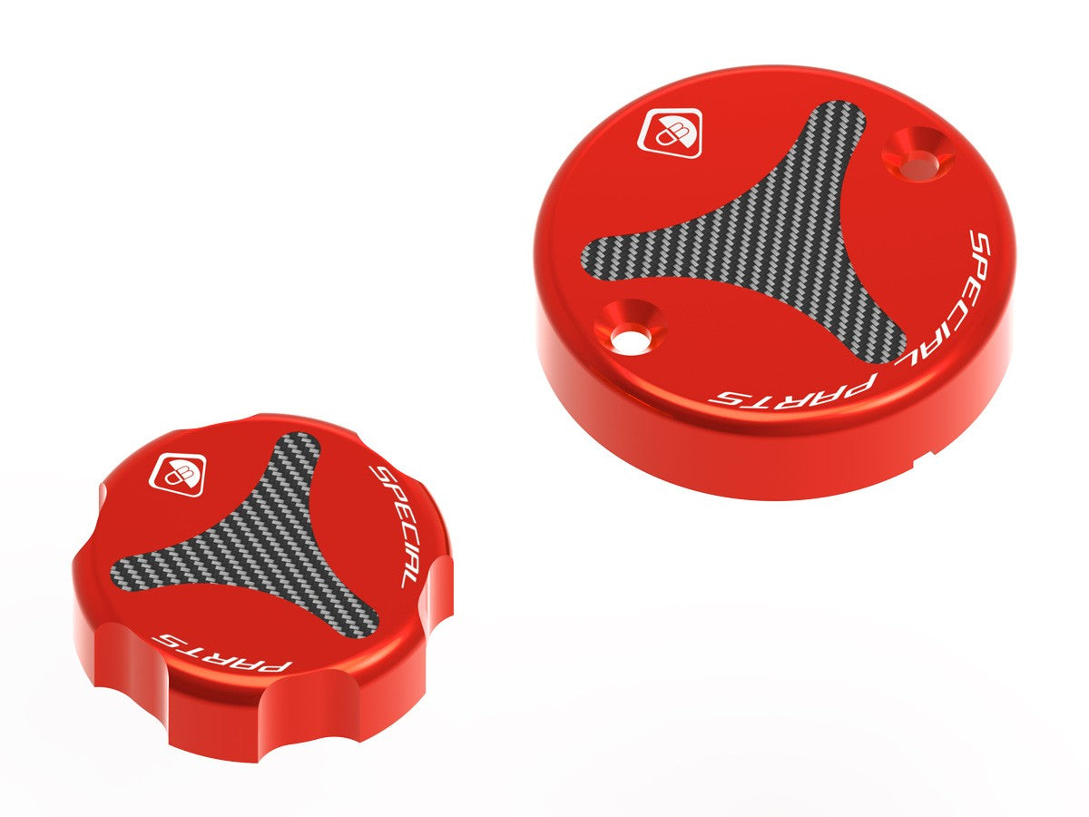 Ducabike DBK TLS01 Fluid Reservoir Caps - Red