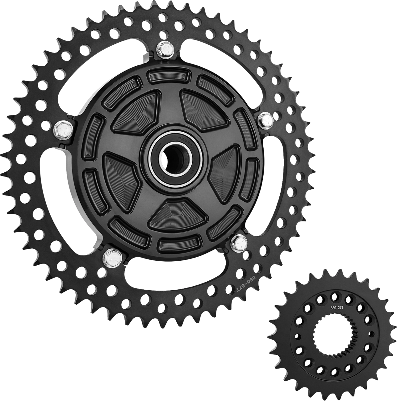 Arlen NESS Chain Drive Kit - 27/57 Tooth - Black - FLT/FLH