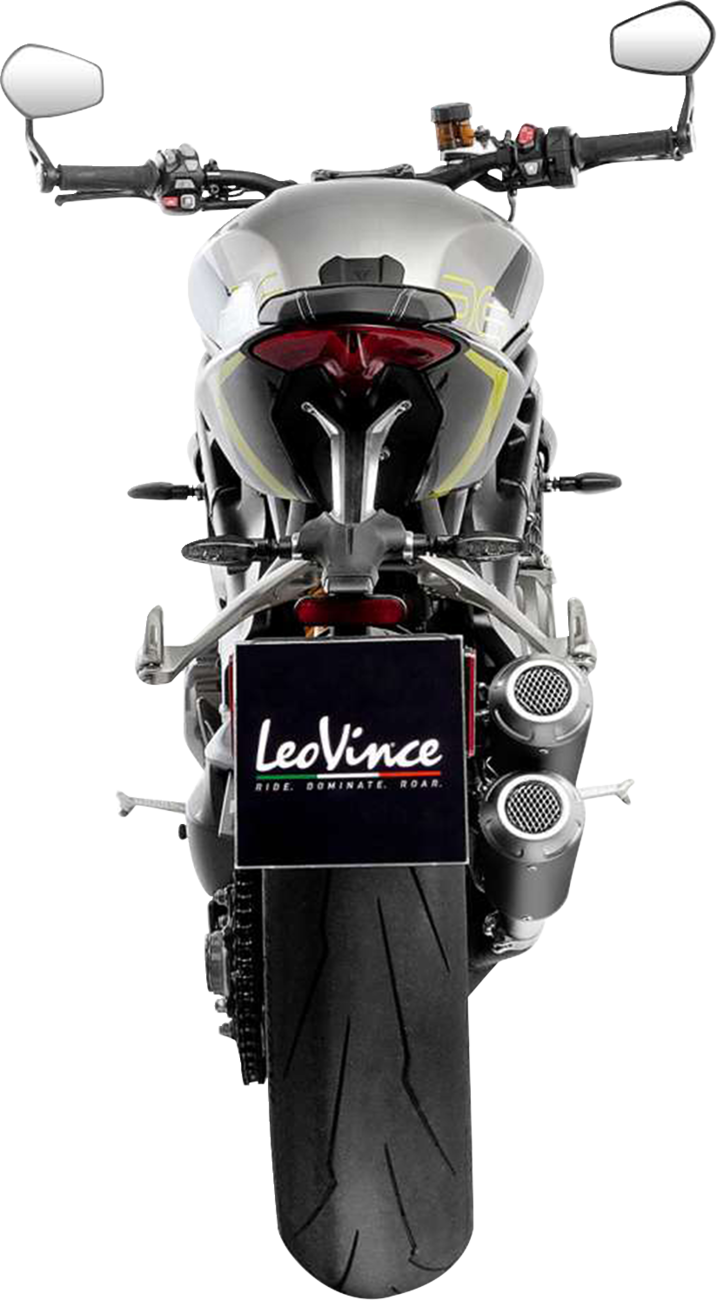 LeoVince LV-10 Black Edition Slip-On Muffler - Triumph Speed Triple 1200 RR/RS/RX