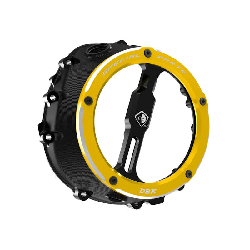 Ducabike DBK Special Parts Clear Clutch Cover For BMW S1000XR M1000XR - Black-Gold