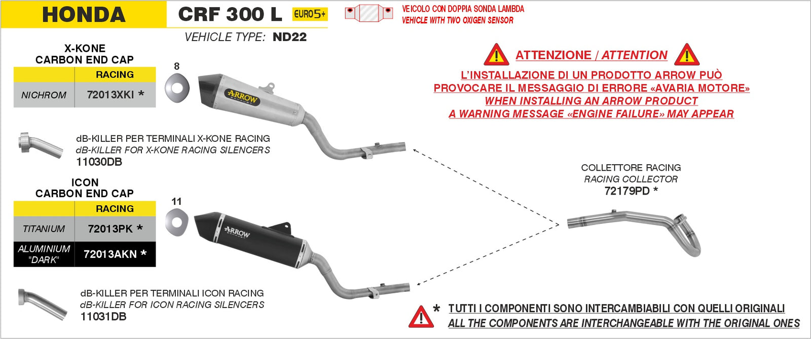 Arrow 11031DB Db-Killer For Competition Icon - Assembly Diagram