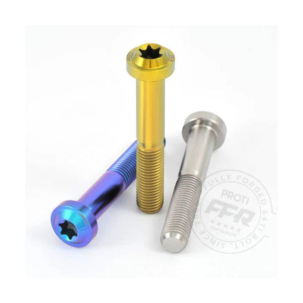 Proti Titanium Front Brake Caliper Bolt Kit For Panigale V4 V4S V4R Speciale - Blue / Regular