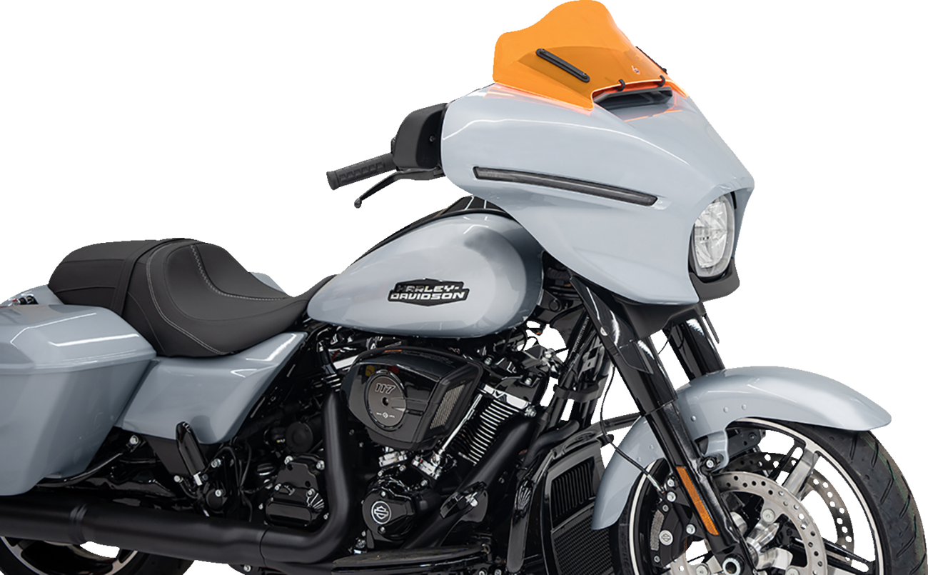 Klock Werks Ice Flare® Windshield - 8" - Orange Ice - FLHX