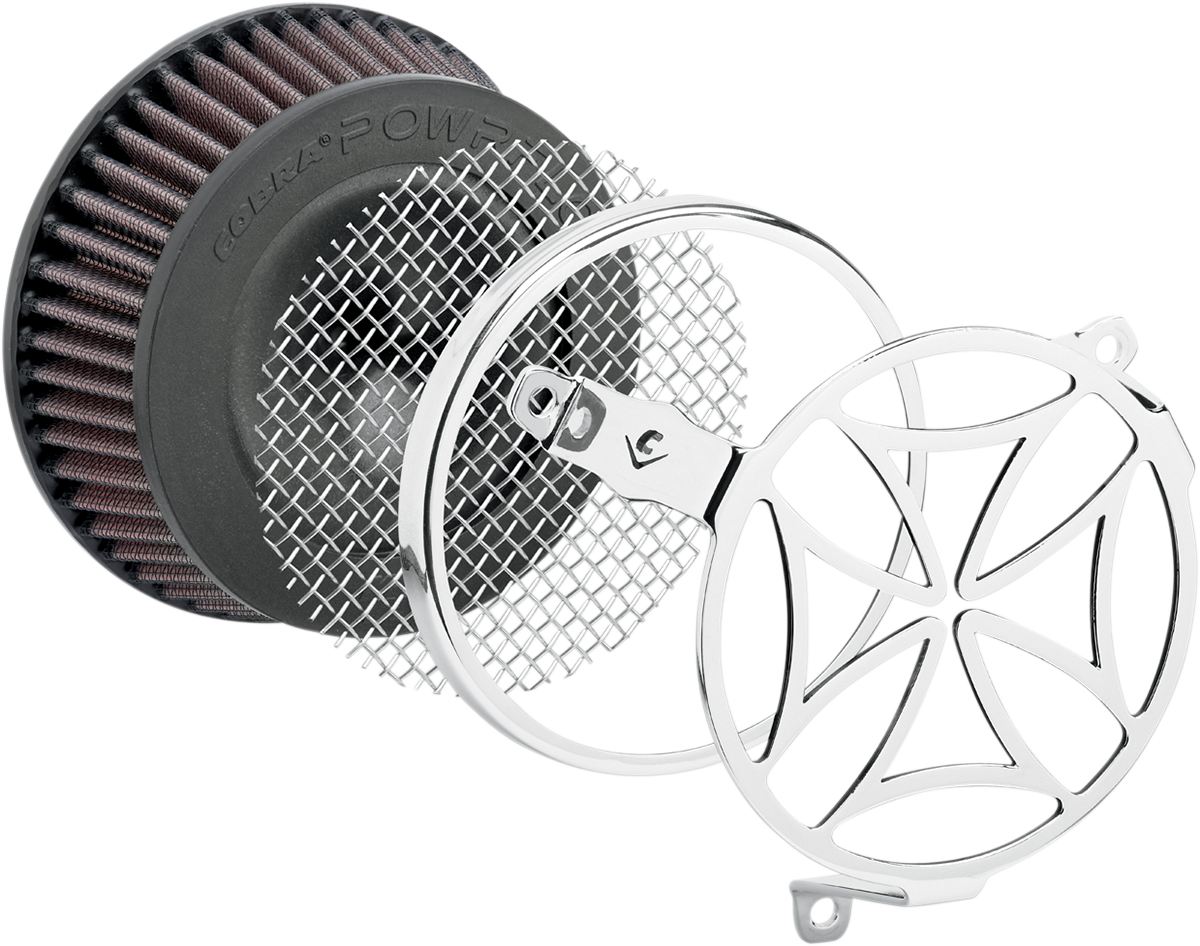 Cobra Air Cleaner Kit - Chrome